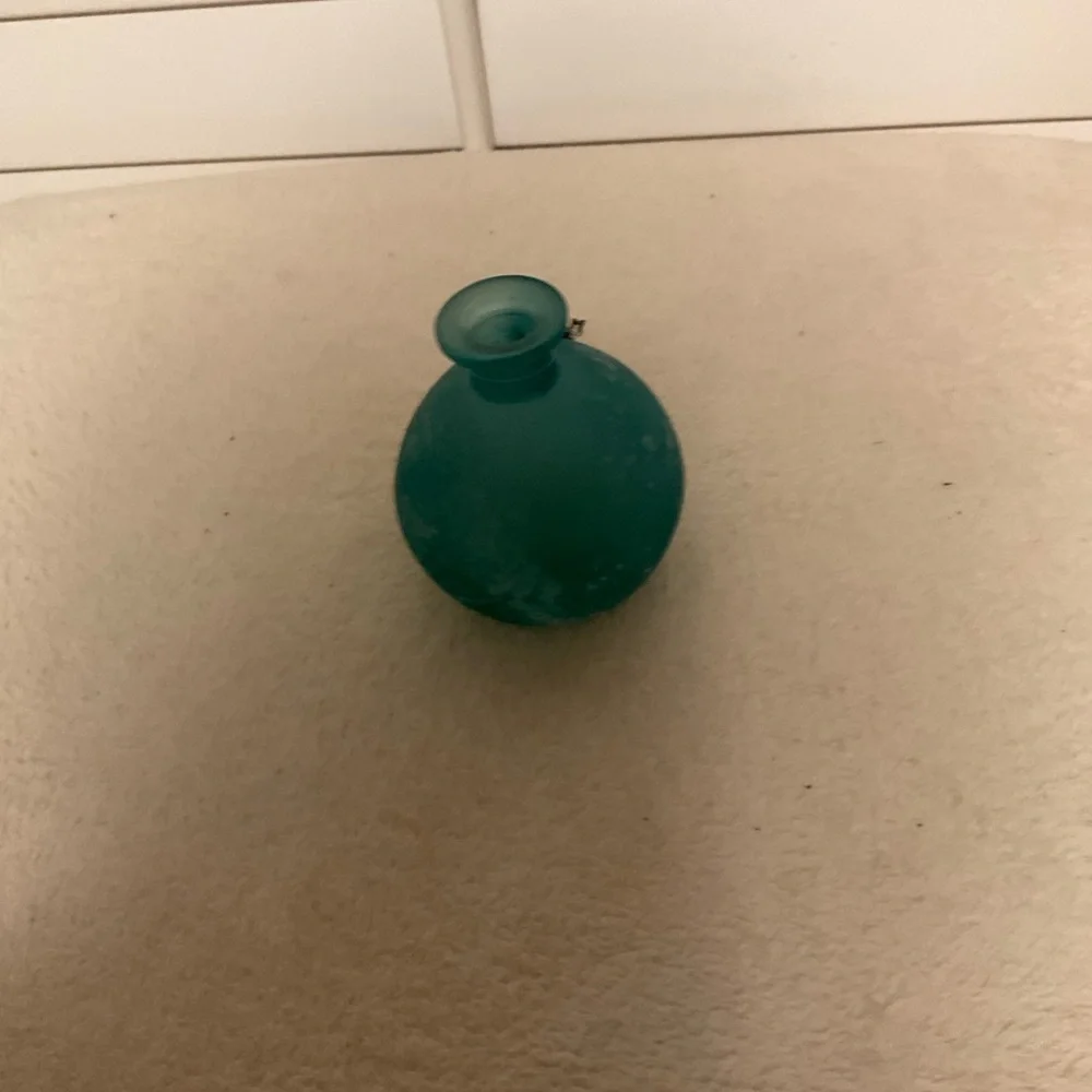 Elegant Blue Glass Vase